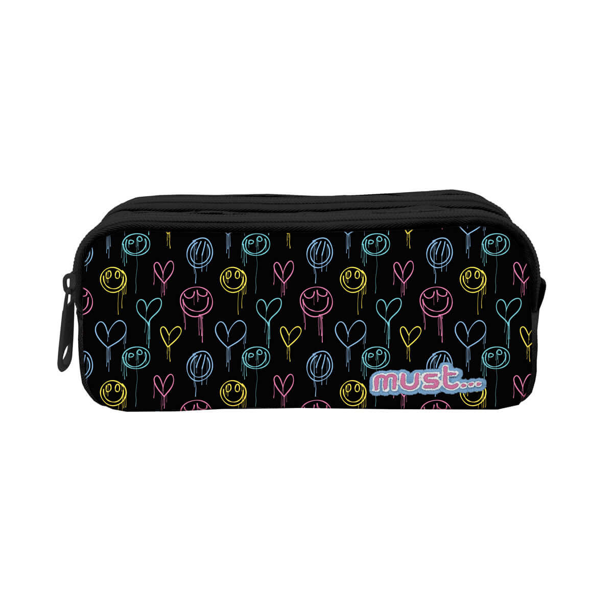 Penar Must 2 compartimente, 21x6x9 cm, inimi Penar Must 2 compartimente, 21x6x9 cm, inimi